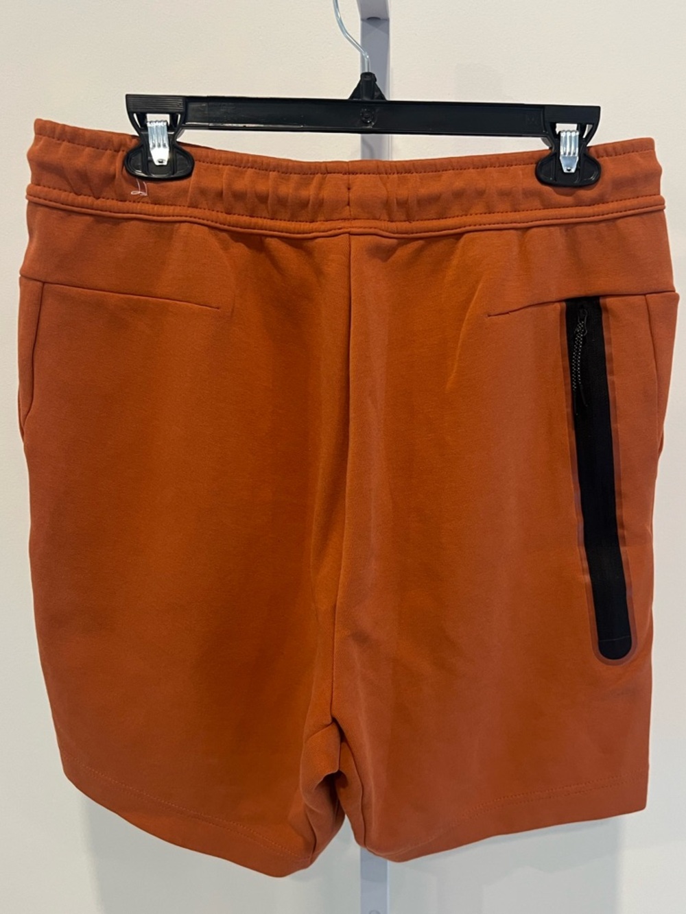 Nike Tech Fleece Orange Burnt Sunrise Drawstring Shorts Mens Sz Medium - Picture 6 of 15